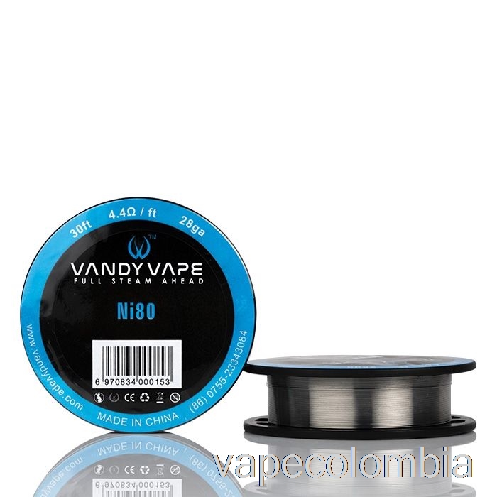 Carretes De Alambre Especiales Vape Recargable Vandy Vape Ni80 - 28ga - 30 Pies - 4.4ohm